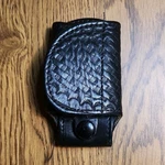 Boston Leather 5445 Black Basketweave Duty Bags Pouches Key Holder. Fixed Price $10.00.