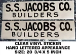 S.s. Jacobs Co. Builders Bud Moore Trans-am Mustang 1971 Clear Decal Pair. Fixed Price $28.99.