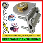 Workman Rv-nmo Single Groove 3-WAY Mirror Ham Radio Antenna Mount Bracket. Fixed Price $14.95.