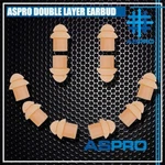 10X Aspro Dual Two Double Layer Bud Tip Insert Silicone Plug Radio Earpiece. Fixed Price $17.38.