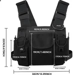 Chest Rig Walkie Talkie Vest Universal Hands Free Two Way Radio Front Pack Po.... Fixed Price $26.55.