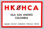 Ham Radio Qsl HK0HCA Isla San Andres Colombia 1960 Collins. Fixed Price $16.99.