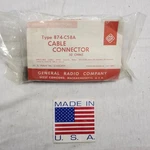 General Radio Co. 874-C58A Cable Connector 50 Ohms New Old Stock In Sealed Bag. Fixed Price $14.00.