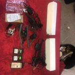 Huge Lot Vtg Motorola Radio Parts Accessories Mics Automobile Adapters Mag One. Fixed Price $59.00.