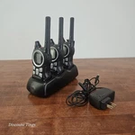 Motorola 2 Way Radio Walkie Talkie 3X MR350TPR Black + Slot Charger Tested. Fixed Price $60.00.