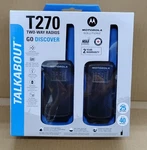 Motorola Solutions T270 Two-way Radios Black W/ Blue Pack. Fixed Price $54.95.