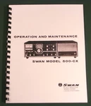 Swan 500CX Instruction Manual: 11" 24" Foldout Schematic & Protective Covers!. Fixed Price $24.00.
