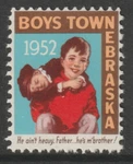 21753 - Cinderella United States 1952 Boys Town Mnh. Fixed Price $5.35.