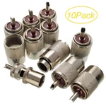 10X Uhf PL-259 Male Solder Type Rf Connectors For RG8/RG213/LMR400 Coax Wire Usa. Fixed Price $12.85.