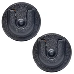2PCS Cb Radio Holder, Microphone Hanger Round Knob Mount With Adh. Fixed Price $19.34.
