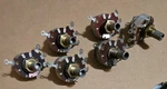 (6) Potentiometer Controls NU-1MEG-TX 304718, 304722 2), 304726 304727. Fixed Price $22.22.