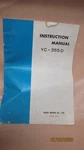 Yaesu YC-355D Instruction Manual For Frequency Counter Japan. Fixed Price $29.99.