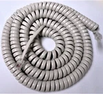 5-PACK Lot Misty Cream (light Gray) 25FT Phone Handset Cord Samsung Mitel Spirit. Fixed Price $23.99.