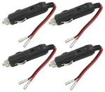 4 Lot Truckspec TSPSP-12V Cb Power Lighter Plug Volt Dc Fused W/ Hook Up Lead. Fixed Price $32.95.