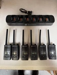 Qty 6 Motorola RDM2070D Walmart Vhf Radios W/ Battery/charger/refurbished. Fixed Price $325.00.