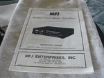 MFJ-1275M MFJ-1275T Sound Card Interface Instruction Manual. Fixed Price $5.00.