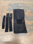 Not Salty Galati Gear Molle Rifle Double Mag Pouch / Straps Only Black. Fixed Price $12.99.