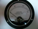 New Eil 0-150 V. Ac. Panel Meter 3 1/2" Round. Fixed Price $25.00.
