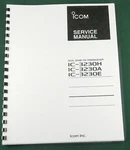 Icom IC-3230A/E/H Service Manual: W/11"X28" Schematics & Plastic Covers. Fixed Price $31.00.