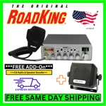Roadking Cb Radio 40 Channel Full Size Turner Rk 4PIN Mic Usb Swr/rf Meter Pa. Fixed Price $109.95.