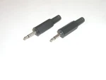Opek AT-1019SR 2.5MM Mono Audio Phono Plug Connector W/ Strain Relief 2PC Set. Fixed Price $11.95.