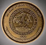 1966 Mechanicsburg Pa Coin Club Naval Supply Depot Peace Church Token 31MM. Fixed Price $5.99.
