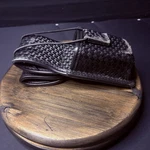 Bianchi Universal Radio Holder Swivel Back Accumold Elite Leather Basket Weave. Fixed Price $35.00.