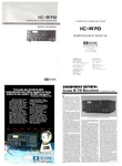 Icom IC-R70 Instruction Manual + Service Color Ad Review. Fixed Price $34.95.