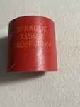 Sprague Capacitor 780PF 30KV. Fixed Price $17.50.