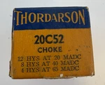 Vintage Thordarson T-20C52 Choke 8HY 40MA 65MA Max W/ Original Box. Fixed Price $29.99.