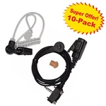 10X Hqrp Hands Free Headsets Acoustic Tube Earpiece & Ptt Mic For Vertex Series. Fixed Price $105.95.