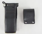 Motorola PMLN5324C Leather Police Radio Holster. Fixed Price $18.99.