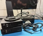 Lot Of 2 Motorola Maxtrac D35MQA5GB5BK Radio W/ Psu, Mics, Desk Control. See Pic. Fixed Price $69.99.