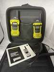 Motorola Talkabout T92 H2O Handheld Walkie Talkie Set Yellow Black W/ Case. Fixed Price $104.99.
