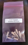 8 New Millen Mfg Tunable Ceramic Coil Forms 3/16 Inch **ships Free**. Fixed Price $19.50.