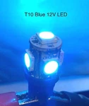 Pc New Blue T10 Wedge High Power Bright Led 12V 5W Lamp Bulbs Automotive. Fixed Price $150.00.