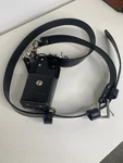 Saferstraps Black Leather & Motorola Radio Holster, Model 1505651Z01G,. Fixed Price $74.99.