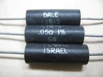 Qty. 15 Dale LVR-5 0.05 Ohms 1% Watt Resistors. Fixed Price $10.00.