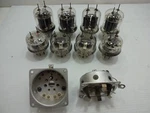 Rca Ge 829B 832A Twin Beam Rf Power Tubes Lot Of Untested & Spec Sockets. Fixed Price $100.00.