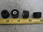 Budwig TF6T Round Bumper Feet W/steel Support Bushing Rubber Lot Of 4 #6060. Fixed Price $11.95.