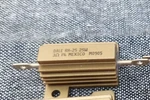 Dale RH-25 3 Ohm 1% 25W, Wirewound Chassis Mount Resistor, Nos. Fixed Price $8.95.
