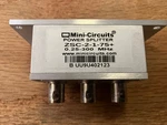 Mini-circuits ZSC-2-1-75+ Power Splitter / Combiner 0.25-300 Mhz New No Box. Fixed Price $27.00.