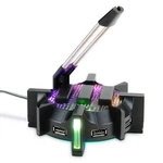 Enhance Pro Gaming Mouse Bungee Cable Holder - 4 Port Usb Hub & 7 Led Modes. Fixed Price $24.99.