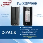 2X Battery For Kenwood Radio KNB45, KNB-45L, TK-2200L, TK-3200 1700MAH, Li-ion. Fixed Price $37.99.