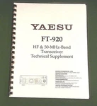 Yaesu FT-920 Service Manual: W/ Complete Set Of (84) 11"X17" Color Foldouts!. Fixed Price $44.70.