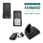 Charger + 2X Batteries For Kenwood Radios KSC-24, KNB-14 KNB-15, TK-2100, TK3100. Fixed Price $56.00.