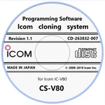 Icom CS-V80 Version 1.1 Programming Software For IC-V80. Fixed Price $25.99.