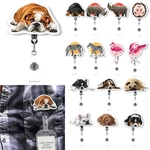 Cute Creature Retractable Id Name Card Badge Reel Holder Alligator Swivel Clip. Fixed Price $10.99.