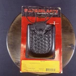 Safariland Radio Carrier Model 761-2-4 Basket Weave Leather 1.75"X 2.85"X 3.75". Fixed Price $32.00.