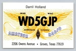 Ham Radio Qsl WD5GJP Groves Texas Usa 1982 Yaesu FT-101E 60M Band. Fixed Price $16.99.